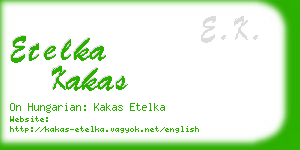 etelka kakas business card